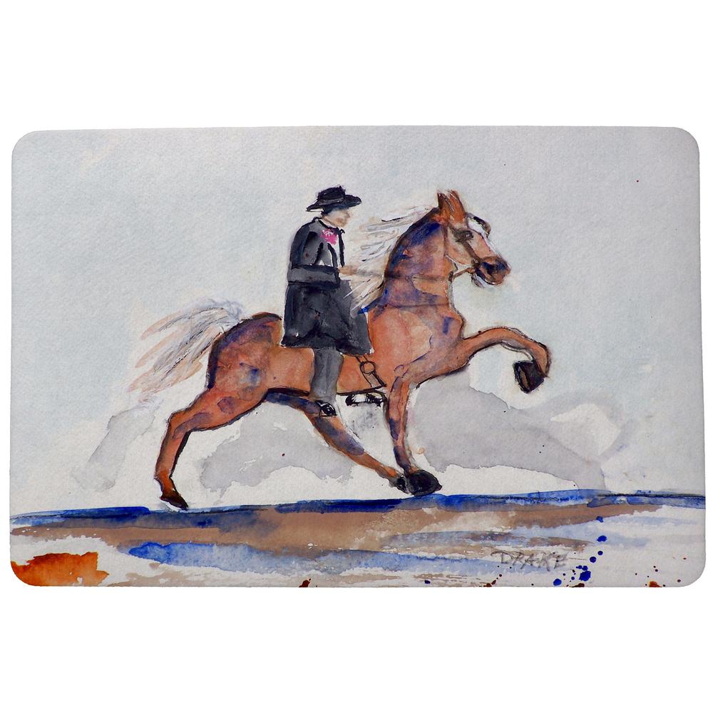Brown Horse Walking Door Mat 18x26
