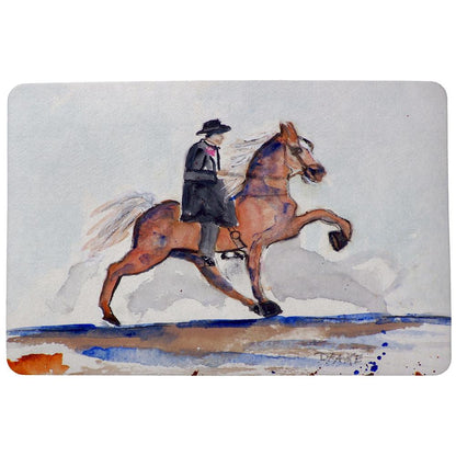 Brown Horse Walking Door Mat 18x26