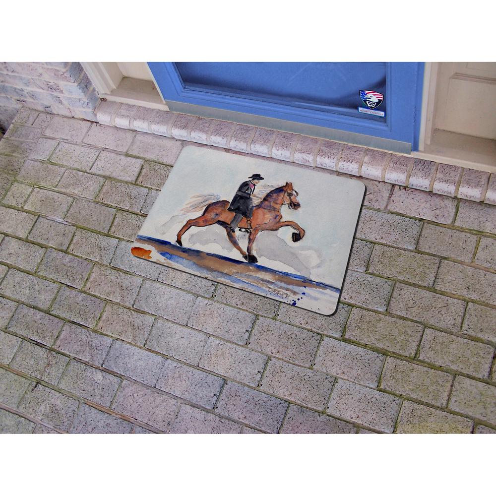 Brown Horse Walking Door Mat 18x26