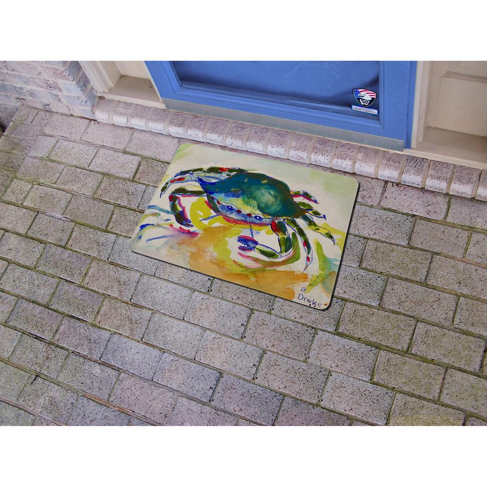 Green Crab Door Mat 18x26