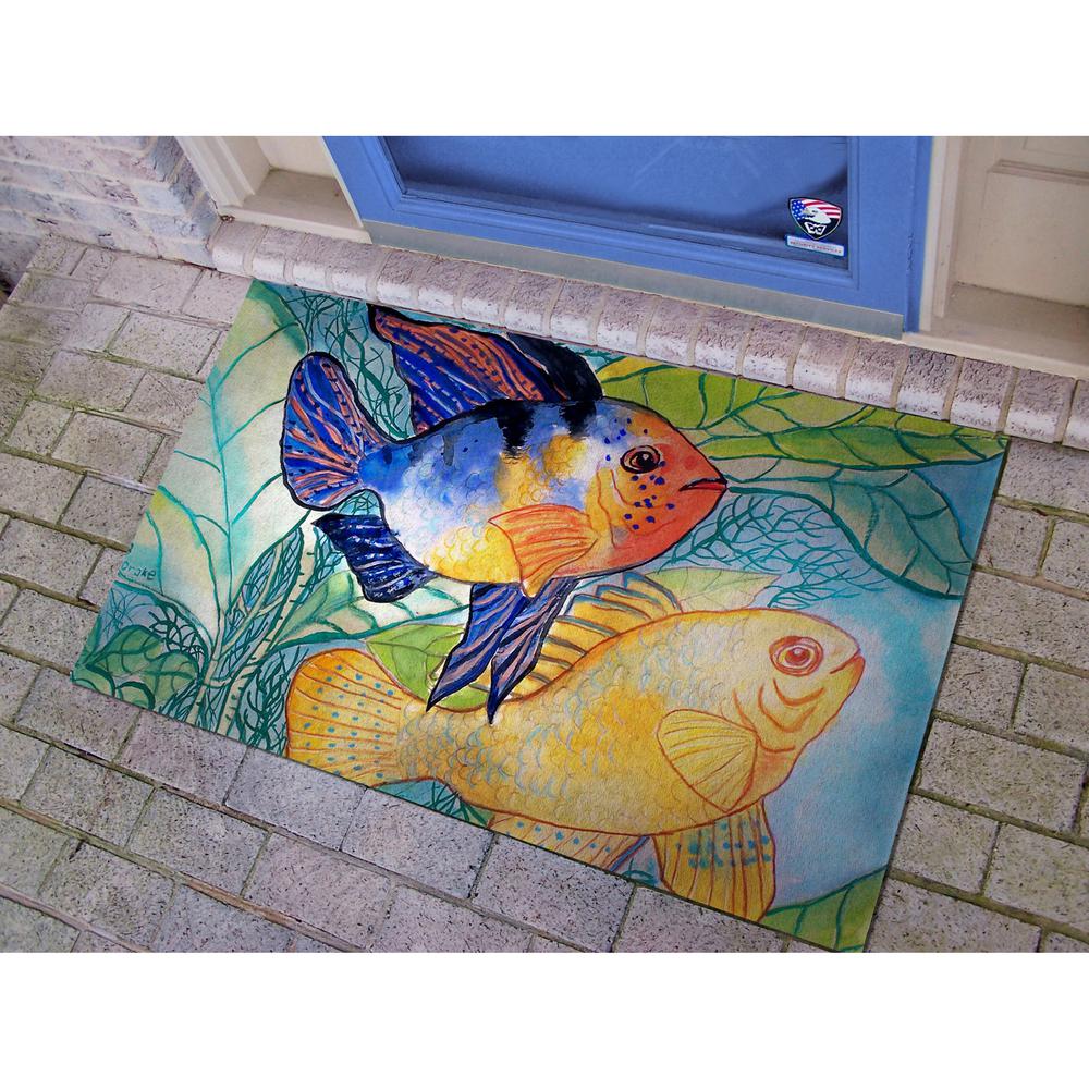 Betsy's Two Fish Door Mat 30x50