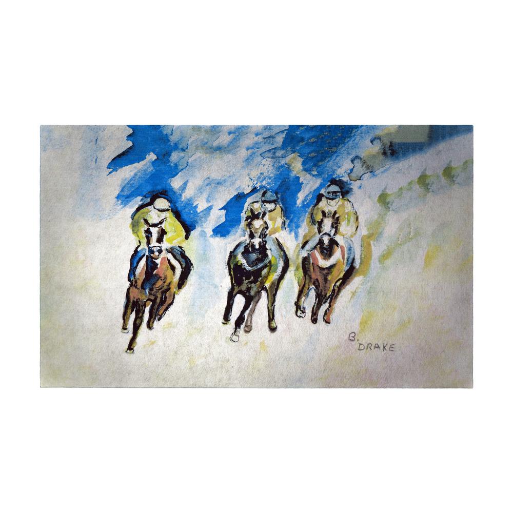 Three Racing Door Mat 30x50