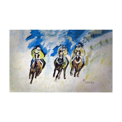 Three Racing Door Mat 30x50