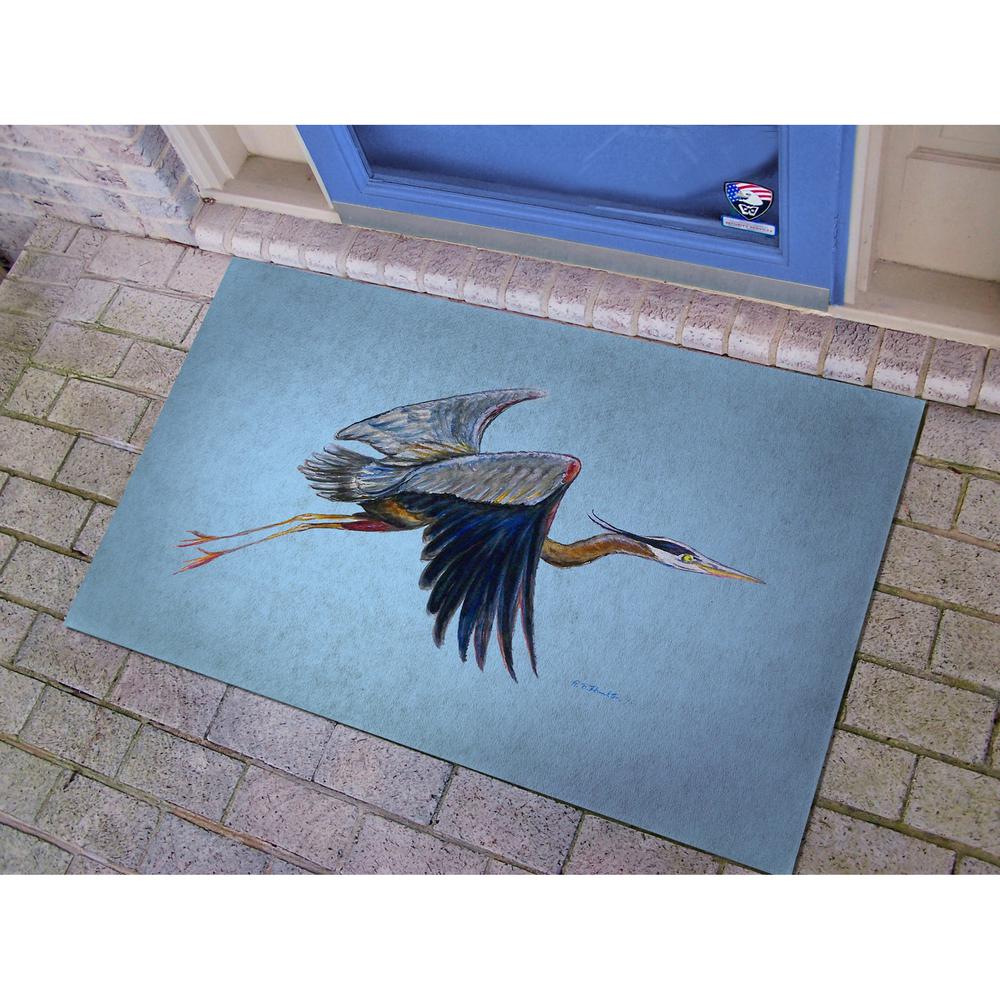 Eddie's Blue Heron Door Mat 30x50