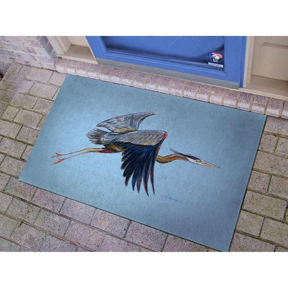 Eddie's Blue Heron Door Mat 30x50