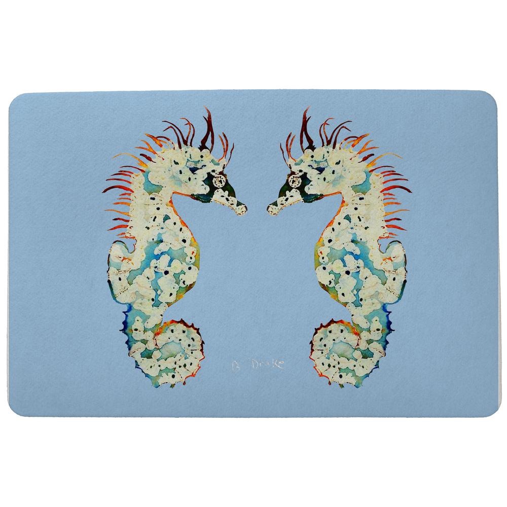 Betsy's Sea Horses Door Mat 18x26