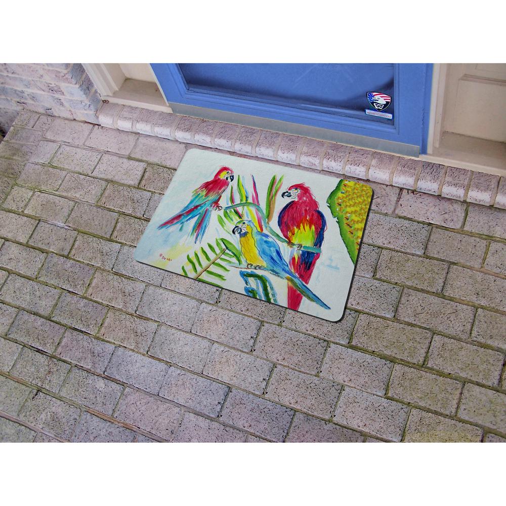 Three Parrots Door Mat 18x26