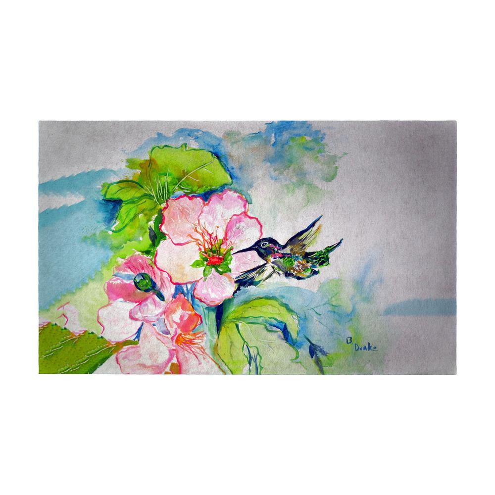 Hummingbird & Hibiscus Door Mat 30x50