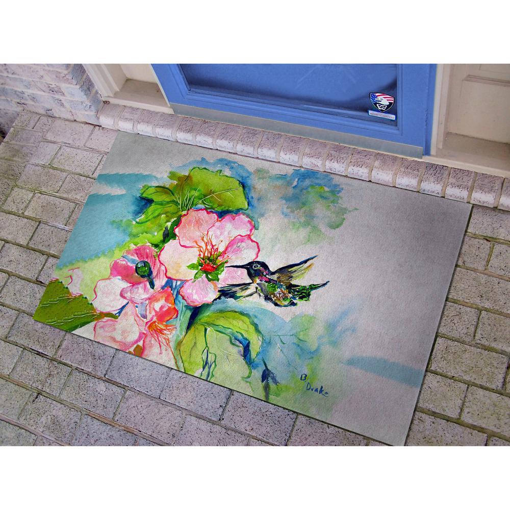 Hummingbird & Hibiscus Door Mat 30x50