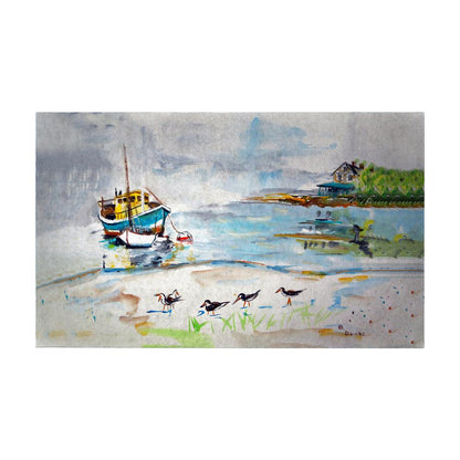 Boats & Sandpipers Door Mat 30x50