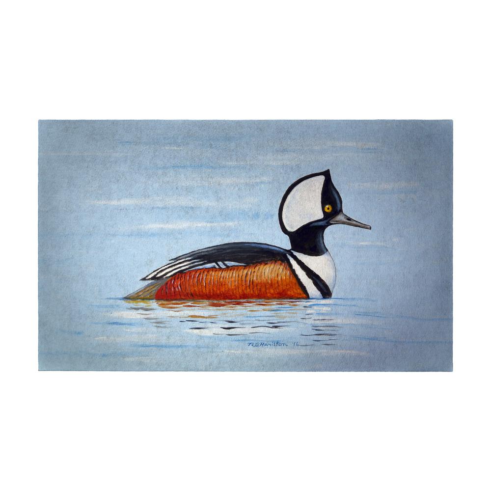 Hooded Merganser Door Mat 30x50