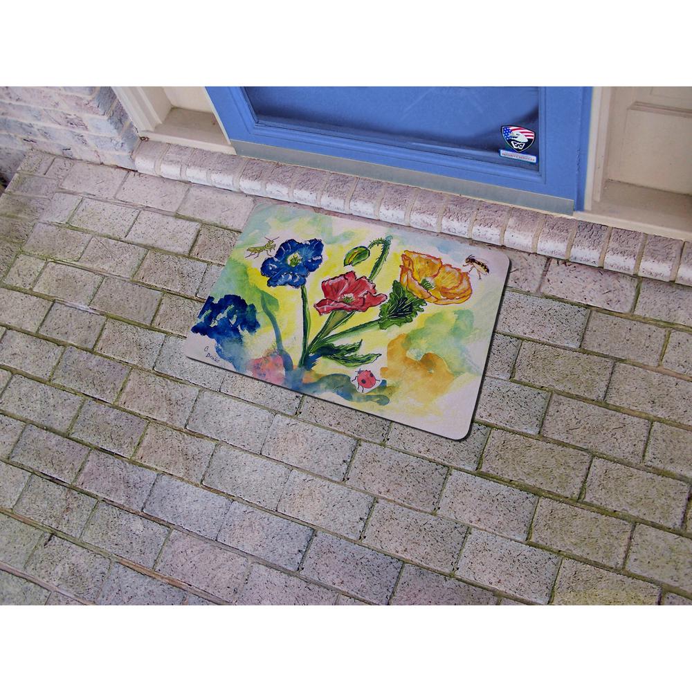 Bugs & Poppies Door Mat 18x26