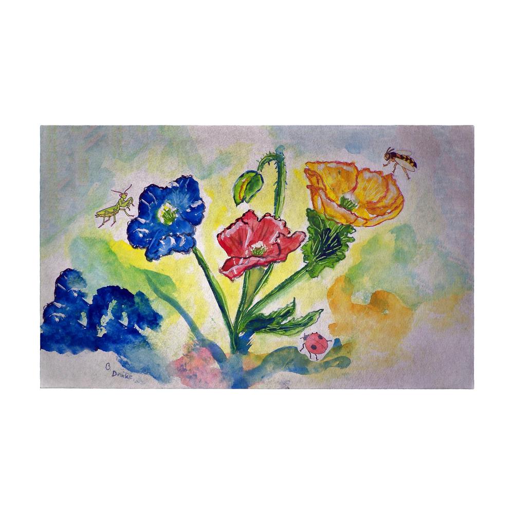 Bugs & Poppies Door Mat 30x50