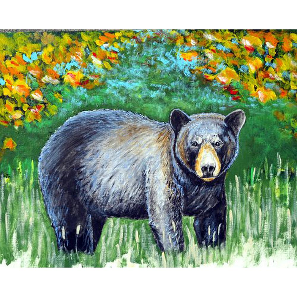 Black Bear Door Mat 30x50