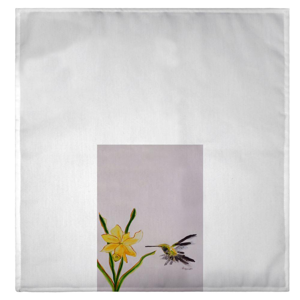 Yellow Hummingbird Guest Towel