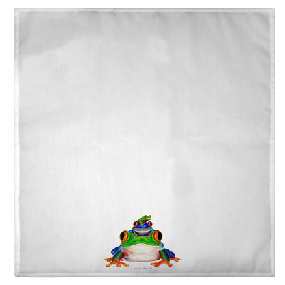 Stacked Frogs guest towel