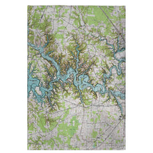 Tims Ford Lake, TN Nautical Map Guest Towel