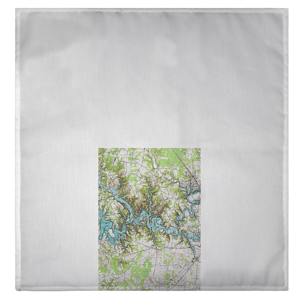 Tims Ford Lake, TN Nautical Map Guest Towel