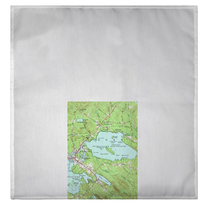 Lake Wentworth, NH Nautical Map Guest Towel