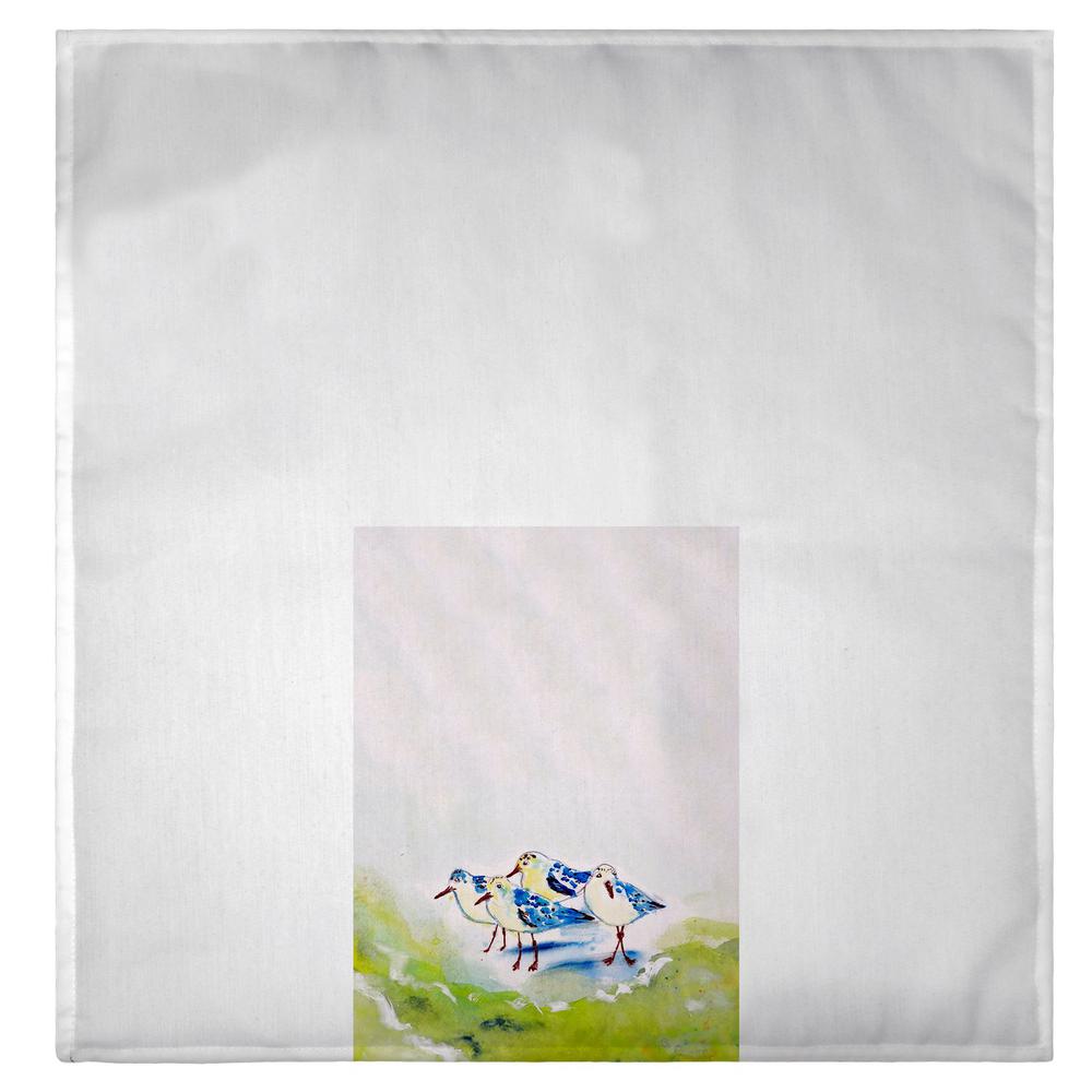 Green Sanderlings Guest Towel