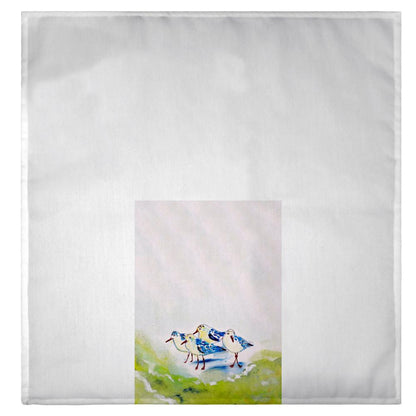 Green Sanderlings Guest Towel