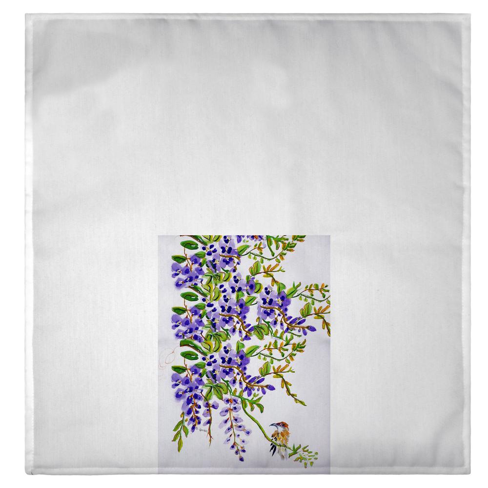 Wisteria and Bird Guest Towel