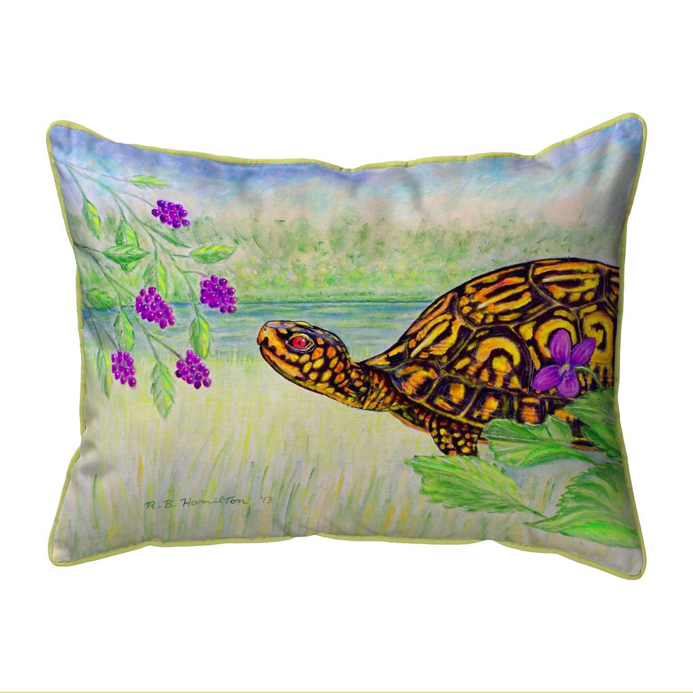 Turtle & Berries Large Indoor/Outdoor Pillow 16x20
