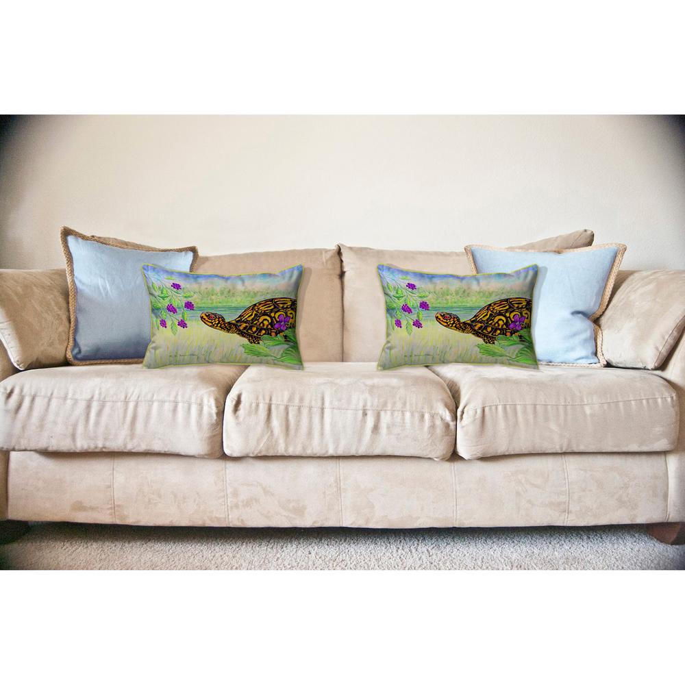Turtle & Berries Large Indoor/Outdoor Pillow 16x20
