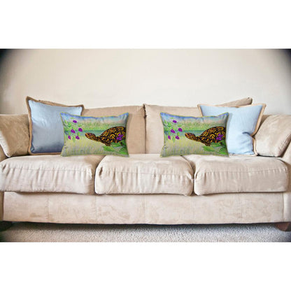 Turtle & Berries Large Indoor/Outdoor Pillow 16x20