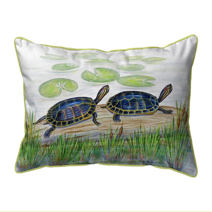 Two Turtles Large Indoor/Outdoor Pillow 16x20