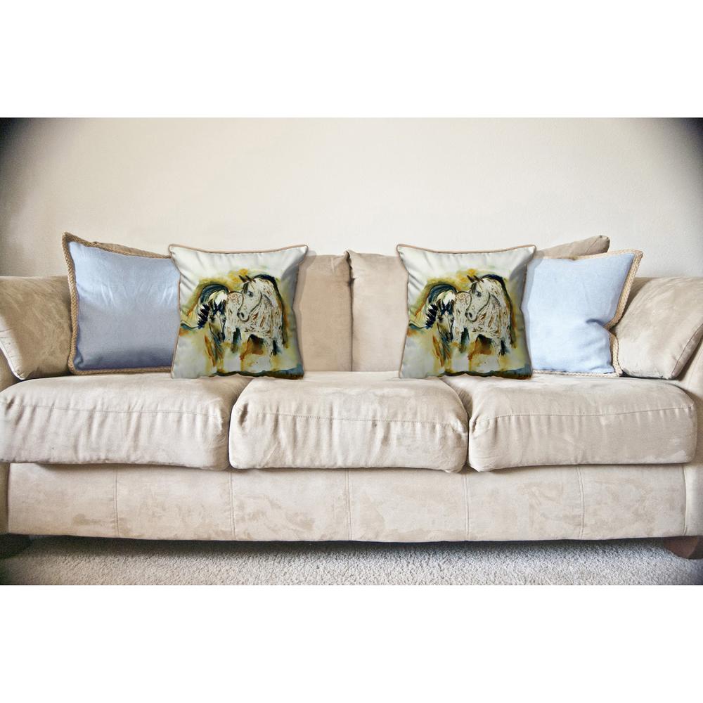 Mare & Colt Large Indoor/Outdoor Pillow 18x18