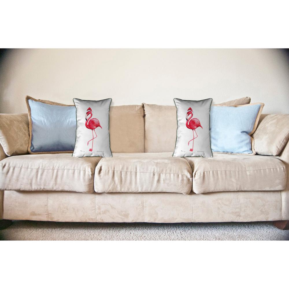 Flamingo Santa Large Pillow 16x20
