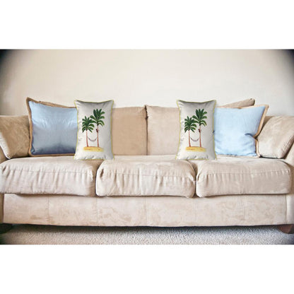 Palm Trees & Monkey Large Indoor/Outdoor Pillow 16x20