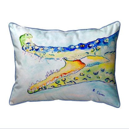 Crocodile & Frog Large Indoor/Outdoor Pillow 16x20