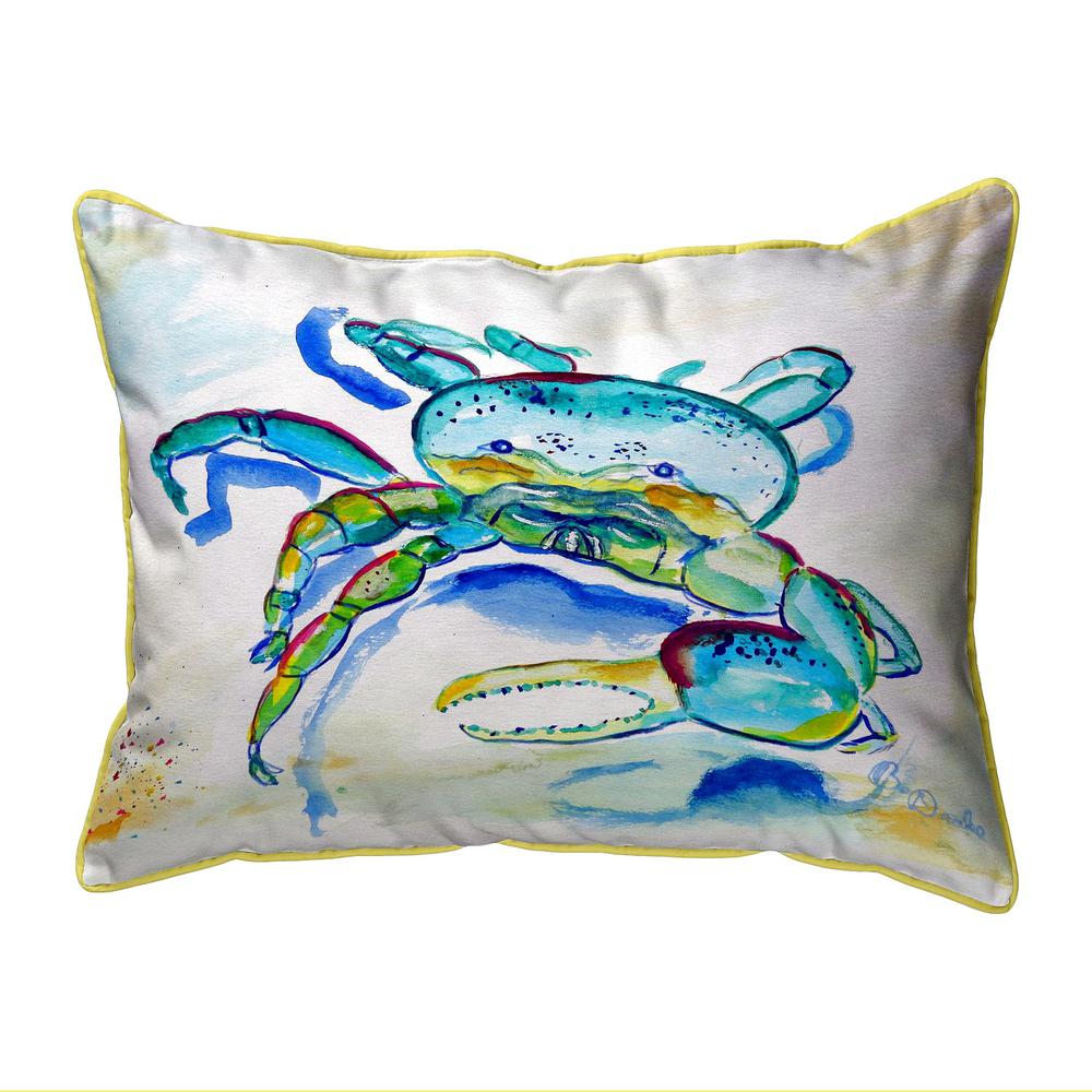 Blue Fiddler Crab Large Indoor/Outdoor Pillow 16x20