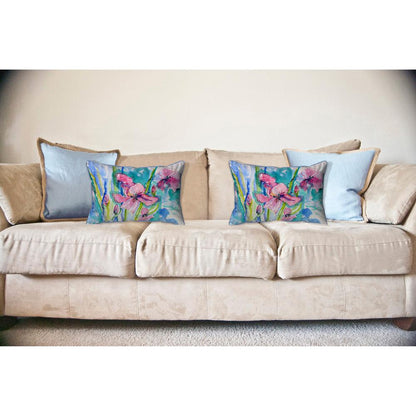 Pink Iris Large Indoor/Outdoor Pillow 16x20