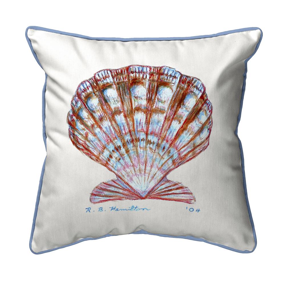 Scallop Shell Large Indoor/Outdoor Pillow 18x18