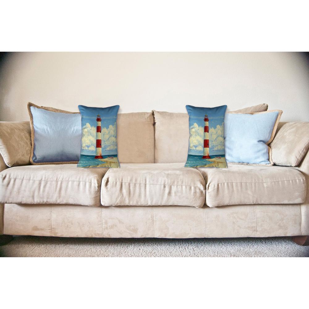 Tybee Lighthouse, GA Large Indoor/Outdoor Pillow 16x20