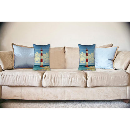 Tybee Lighthouse, GA Large Indoor/Outdoor Pillow 16x20