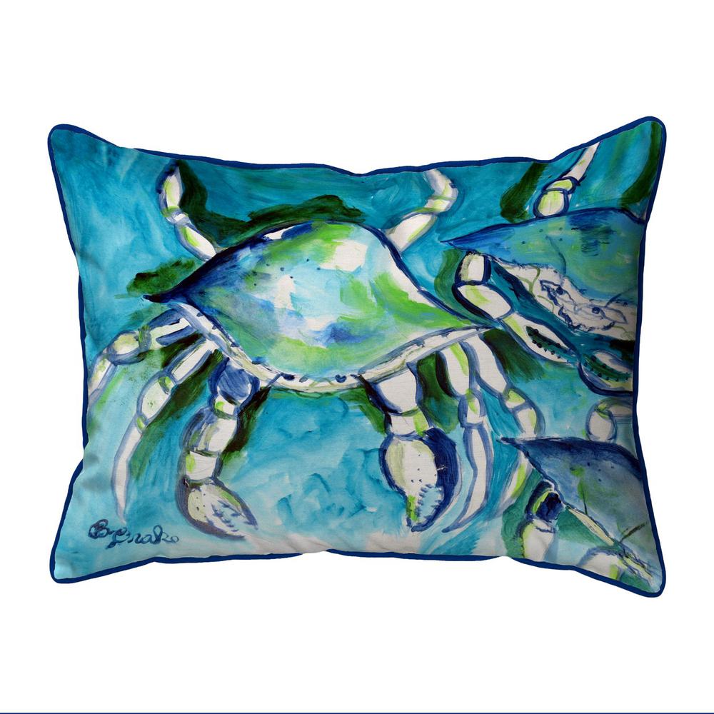 White Crabs Large Indoor/Outdoor Pillow 16x20