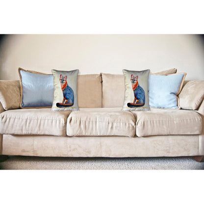 Gray Fox Large Indoor/Outdoor Pillow 16x20