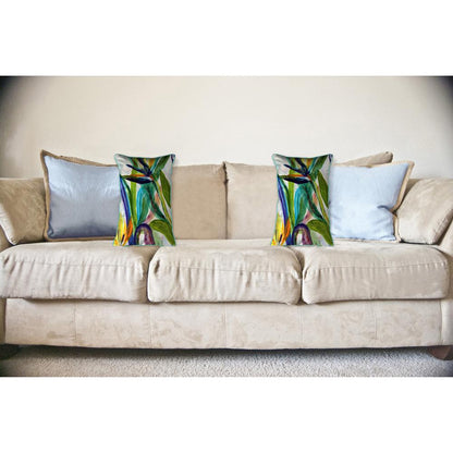 Teal Paradise II 16x20 Large Indoor/Outdoor Pillow