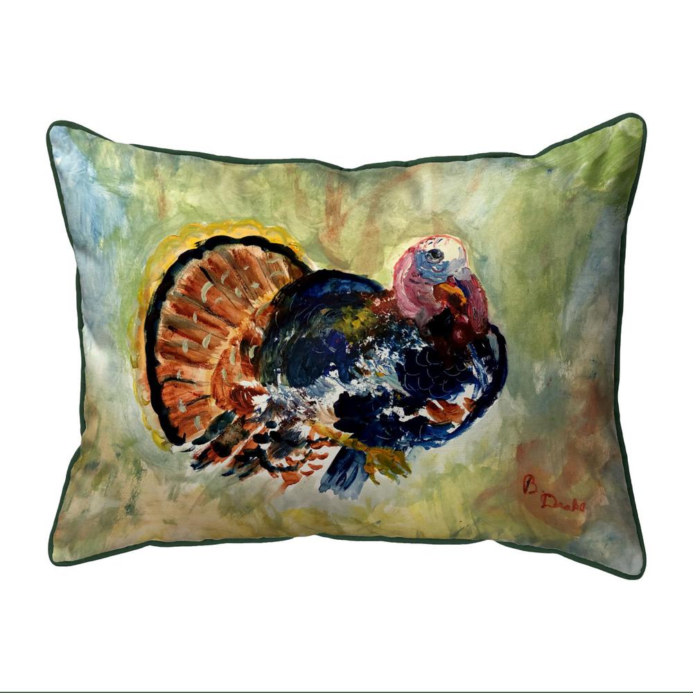 Colorful Turkey 16x20 Large Indoor/Outdoor Pillow