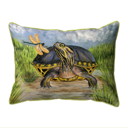 Dragonfly to Turtle Large Indoor/Outdoor Pillow 16x20