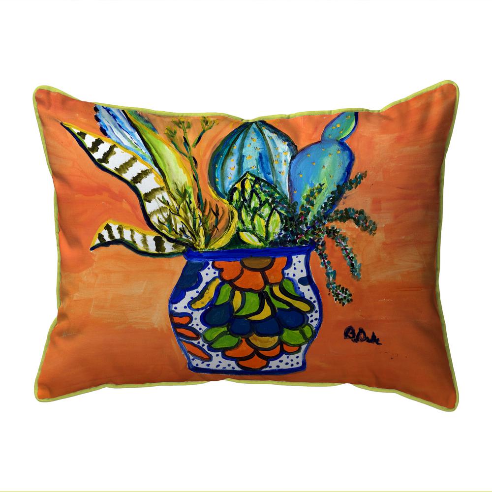 Cactus in Pot Large Indoor/Outdoor Pillow 16x20