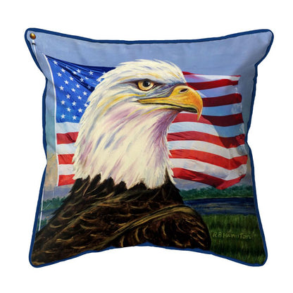 US Flag Eagle Large Indoor/Outdoor Pillow 18x18