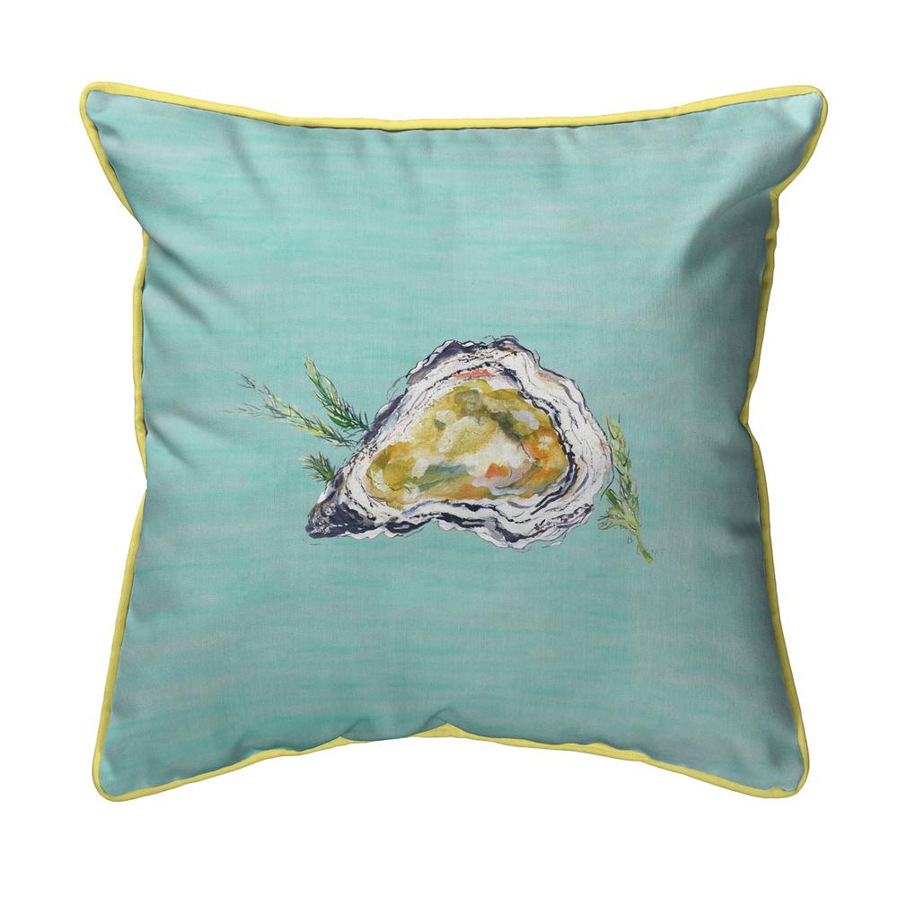 Oyster Shell - Teal Large Indoor/Outdoor Pillow 18x18