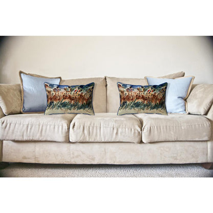 Tight Race Large Indoor/Outdoor Pillow