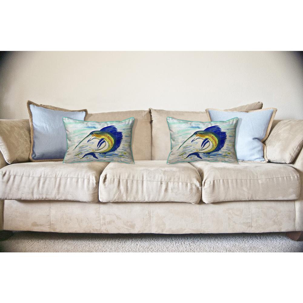 Sailfish Jumping Large Pillow 16x20