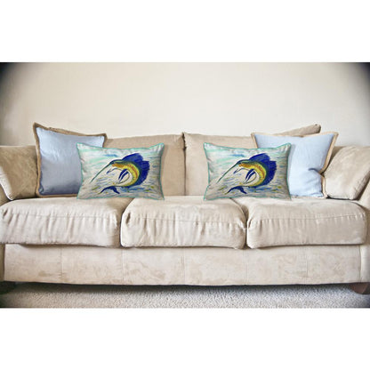 Sailfish Jumping Large Pillow 16x20